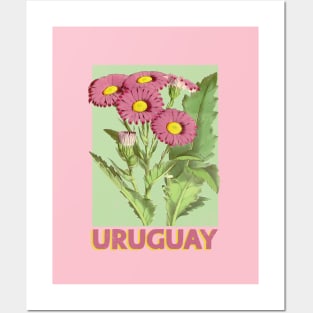 Uruguay Vintage Floral Posters and Art